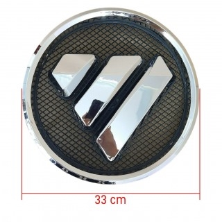 Logo tròn mặt nạ xe Auman đường kính 33cm